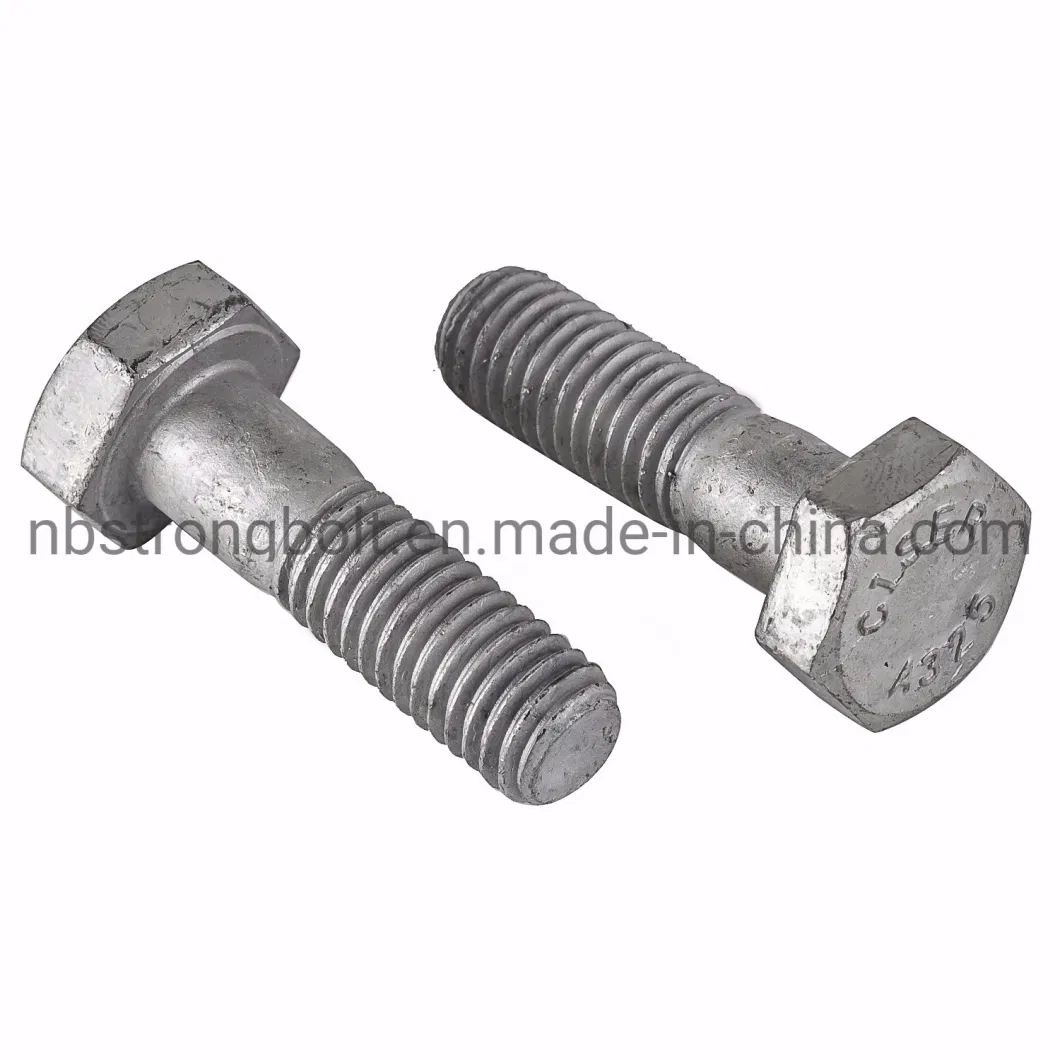 Hex Head Cap Screw Manufacturer ANSI/ASTM/ASME Hex Bolt with HDG More More Than 10 Years Produce Experience Factory