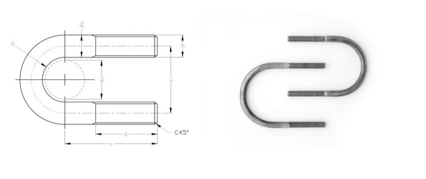 Jb/Zq 4321 Gr5 Titanium Bolts-Type U