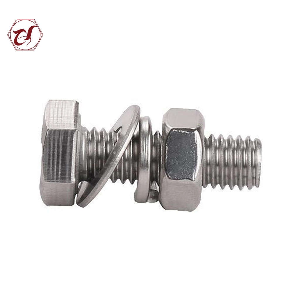 Factory Supply Stainless Steel Fastener Inox AISI 304 316 Hexagon Head Machine Screw Hex Bolts